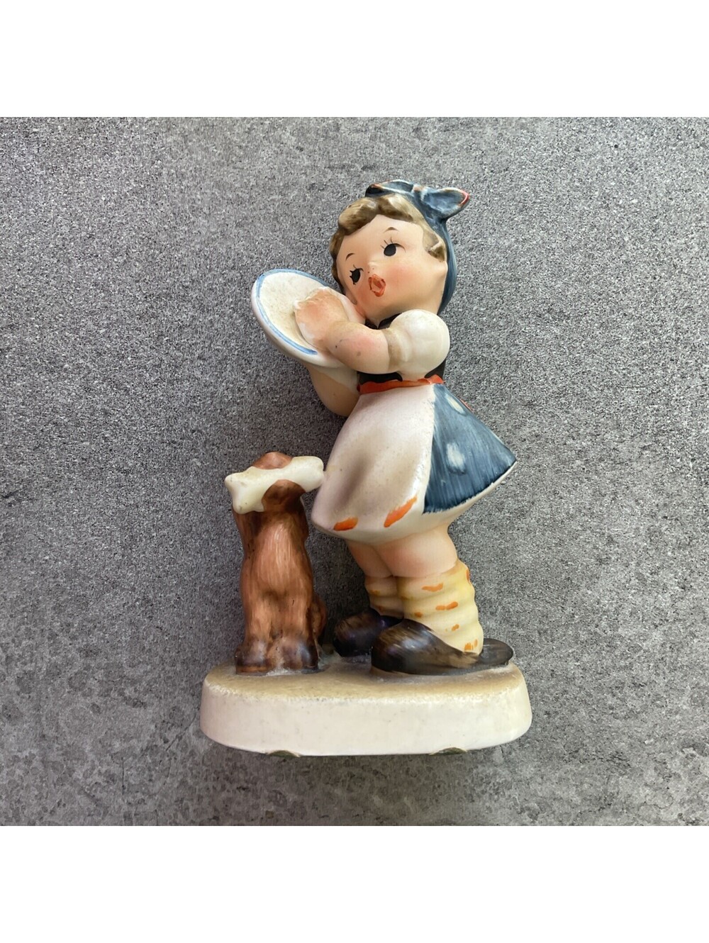 Vintage Napco Dishwasher Girl & Her Dog Figurine AH1D S2